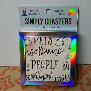 Simply Southern Square Coaster, NWT